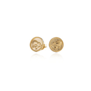 Earrings: Kiwi Coin Studs (Iconic) - Gold