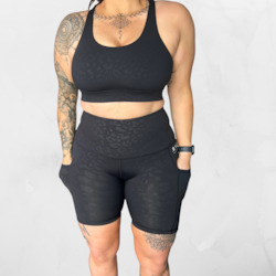 Evom Shorts: Stealth Cat Biker Shorts