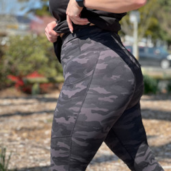 Evom Shorts: Camo Biker Shorts Mid length (Preorder)
