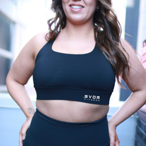 Sports Bra: Onyx Elevate Mesh Sports Bra | By Evom