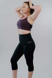 Womens Compression Shorts: Era One High Rise Compression 3/4 length | By Evom