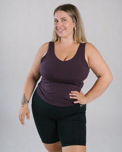 Products: The Singlet Bra - Plum | By Evom