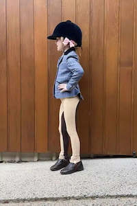 Performa Ride Tights Summer: Youth Hunter Beige Two Tone Show Tights