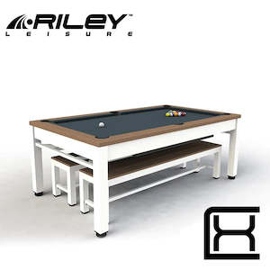 Riley Neptune Outdoor Diner - White & Tan