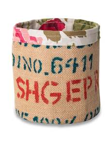 Gift Ideas: Recyled Coffee Sack Pot Cover