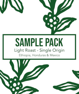 Coffee: Sample Tasting Pack - Light Roast Filter