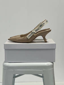 Dior: Dior Slingbacks Nude