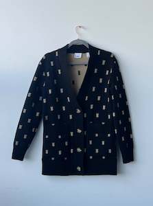 Jumpers 1: Burrberry Instarsia Logo cardigan