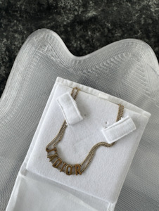 Jewellery: CHRISTIAN DIOR Metal J'Adior Choker Necklace Aged Gold