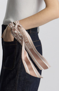 Christian Dior Silk Oblique Jacquard Scarf