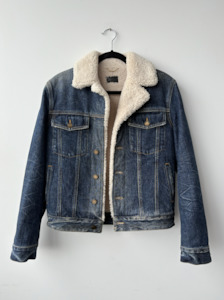 1000 1999: Yves Saint Laurent Paris Denim Shearing Jacket