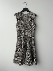 Alaia Leopard-print Jacquard Minidress