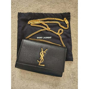 YVES SAINT LAURENT KATE SMALL IN GRAIN DE POUDRE EMBOSSED LEATHER