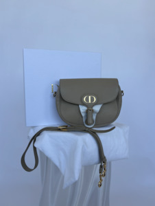 2000 2999: Dior Beige Leather Medium Bobby Shoulder Bag - Full Set