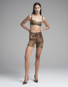 Bottoms: D&G x SKIMS Cotton Rib Boxer Leopard Print (Limited Edition) - FULL SET