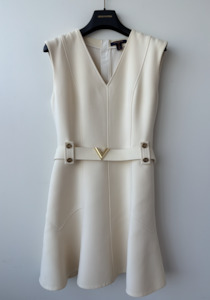 Dresses: Louis Vuitton - Mini A Line Dress in Ecru