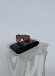 Valentino: Valentino XVI Sunglasses – Gold Frame