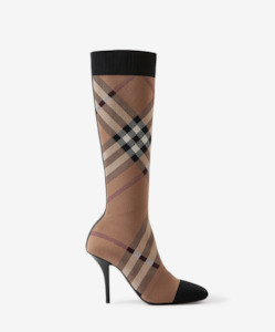 Burberry Knit Check Boots