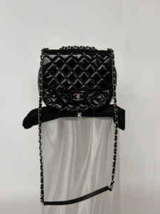 2000 2999: Chanel Patent Bubble Quilted Medium Calfskin Bag