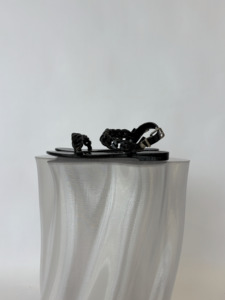 Givenchy Noir Jelly Chain Rope Sandals - FULL SET