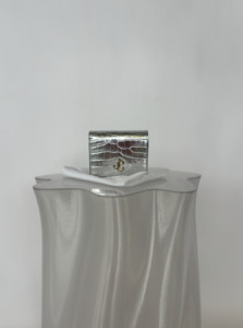 Jimmy Choo: Jimmy Choo Hanne Wallet in Metallic Crocodile-Embossed Calfskin