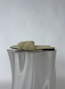 Bottega Veneta Raffia Lido Flat Sandals