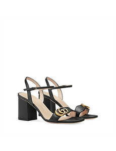 500 999: Gucci GG Marmont black sandals - FULL SET