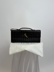 Bottega Veneta Long Andiamo Intrecciato Leather Clutch