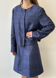 100 300: Prada Blue Two Piece Suit