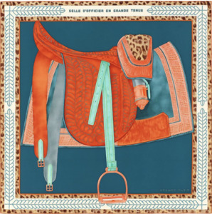 500 999: Hermès Selle d’Officier en Grande Tenue Silk Scarf