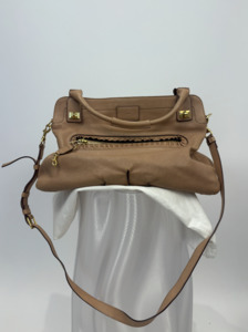 500 999: Chloé Margaret 2-Way Leather Bag in Light Pink