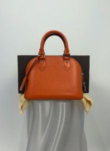 Louis Vuitton Alma BB in Orange Epi Leather - FULL SET