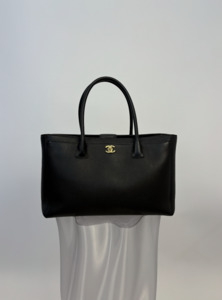 Chanel Executive Cerf Tote in Black Caviar Leather