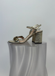 Gucci Metallic Laminated Leather High Heels