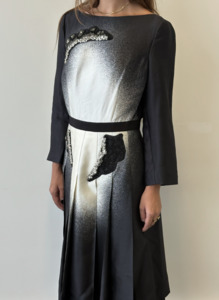 Prada Ball Dress in Wool/Silk with Embellishments