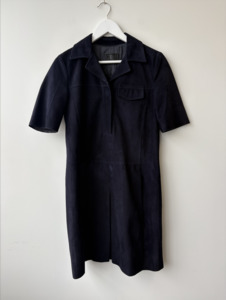 Prada Dress in Navy Suede