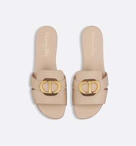 Dior 30 Montaigne Flat Slides - Beige