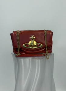 Vivienne Westwood Shoulder Bag in Red Patent Leather