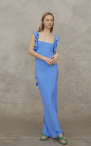 Archive: Maggie Marilyn Blue Silk Cover Girl Dress