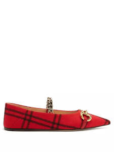 Gucci horsebit red shoes