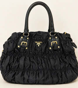 Prada Tessuto Nylon Gaufre Tote Black