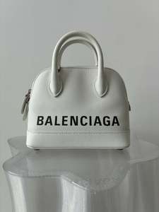 Balenciaga Ville White Top Handle Bag