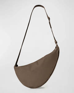 500 999: The Row Slouchy Banana Bag in Brown Canvas