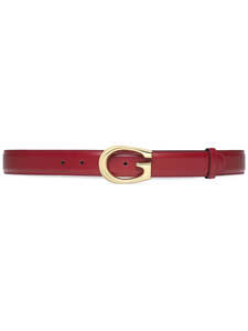 500 999: Gucci Red/Burgundy Belt Size 95