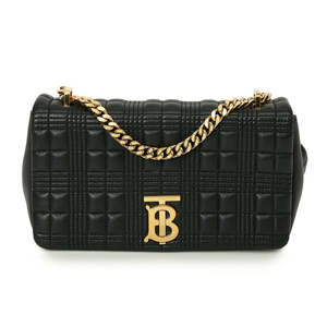2000 2999: Burberry Black Quilted Leather Small Lola Bag
