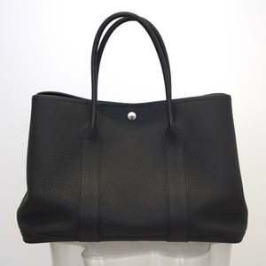Hermès Garden Party in Black Grained Leather