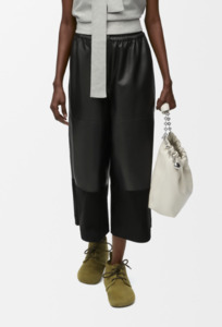 Loewe cropped trousers in nappa lambskin