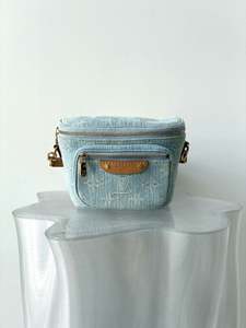 1000 1999: Louis Vuitton Mini Bumbag in Sky Blue Denim