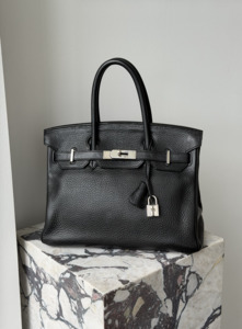 Hermès Birkin 30 – Noir Togo Leather with Palladium Hardware