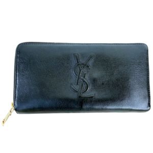 100 300: Saint Laurent Monogram Full Zip Wallet